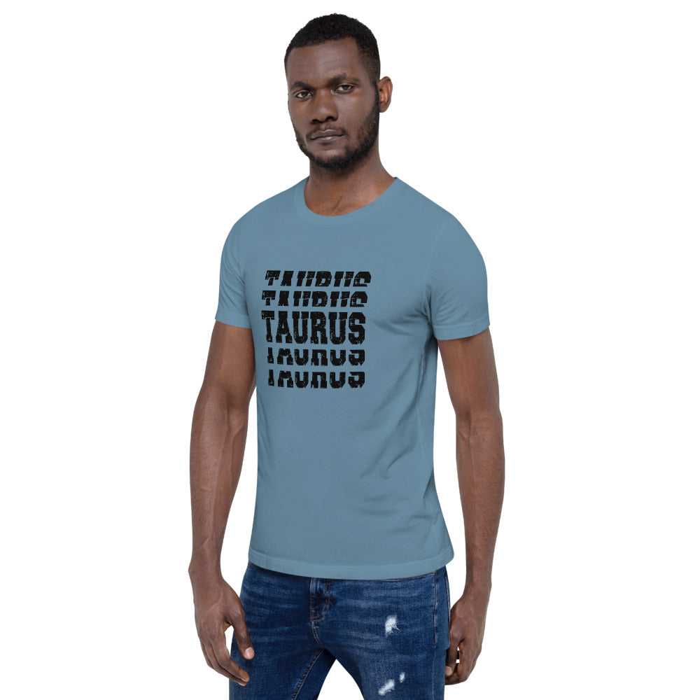 Taurus Zodiac T-Shirt Stack'em Black The Zodiac Station