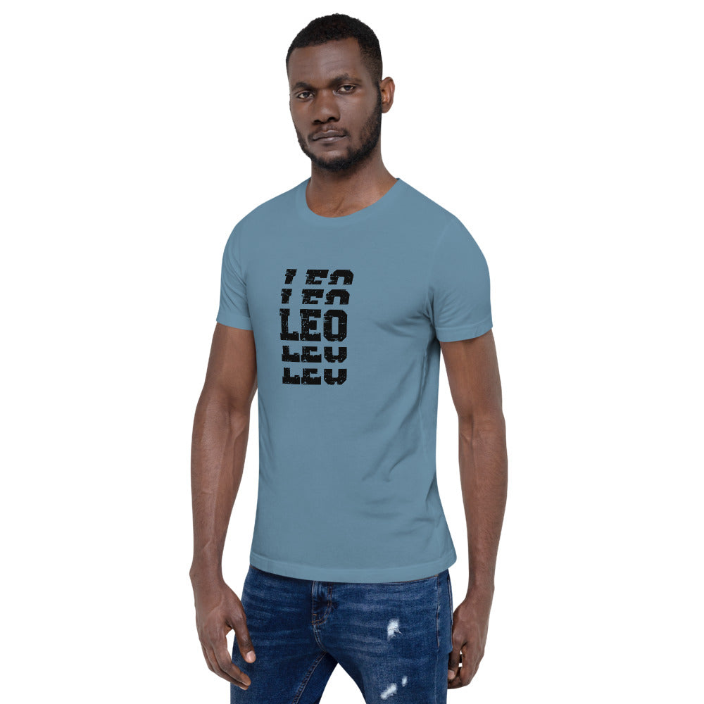 Leo Zodiac T-Shirt Stack'em Black The Zodiac Station