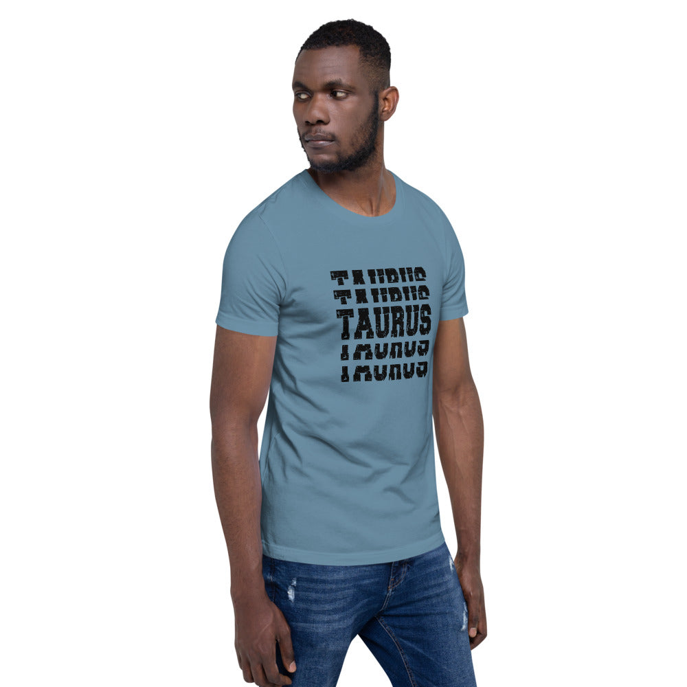 Taurus Zodiac T-Shirt Stack'em Black The Zodiac Station