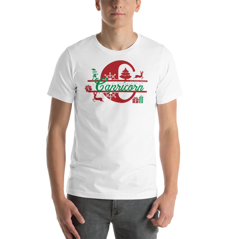 Capricorn Zodiac Christmas T-Shirt Letter The Zodiac Station