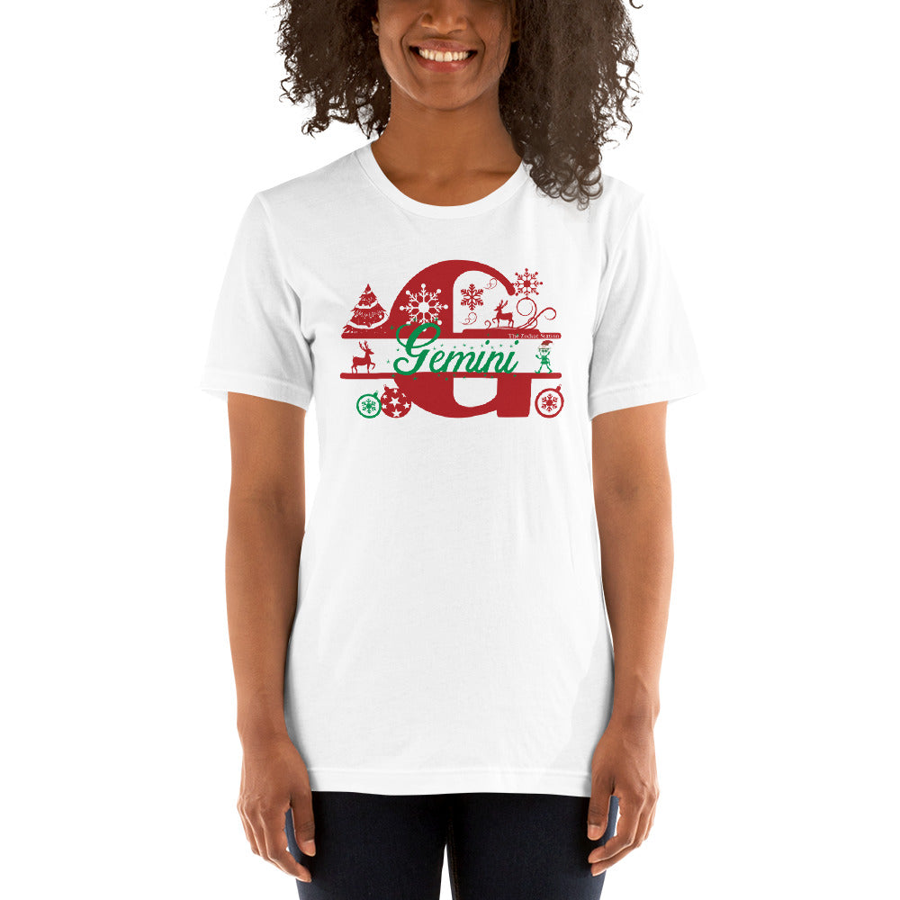 Gemini Zodiac Christmas T-Shirt Letter The Zodiac Station