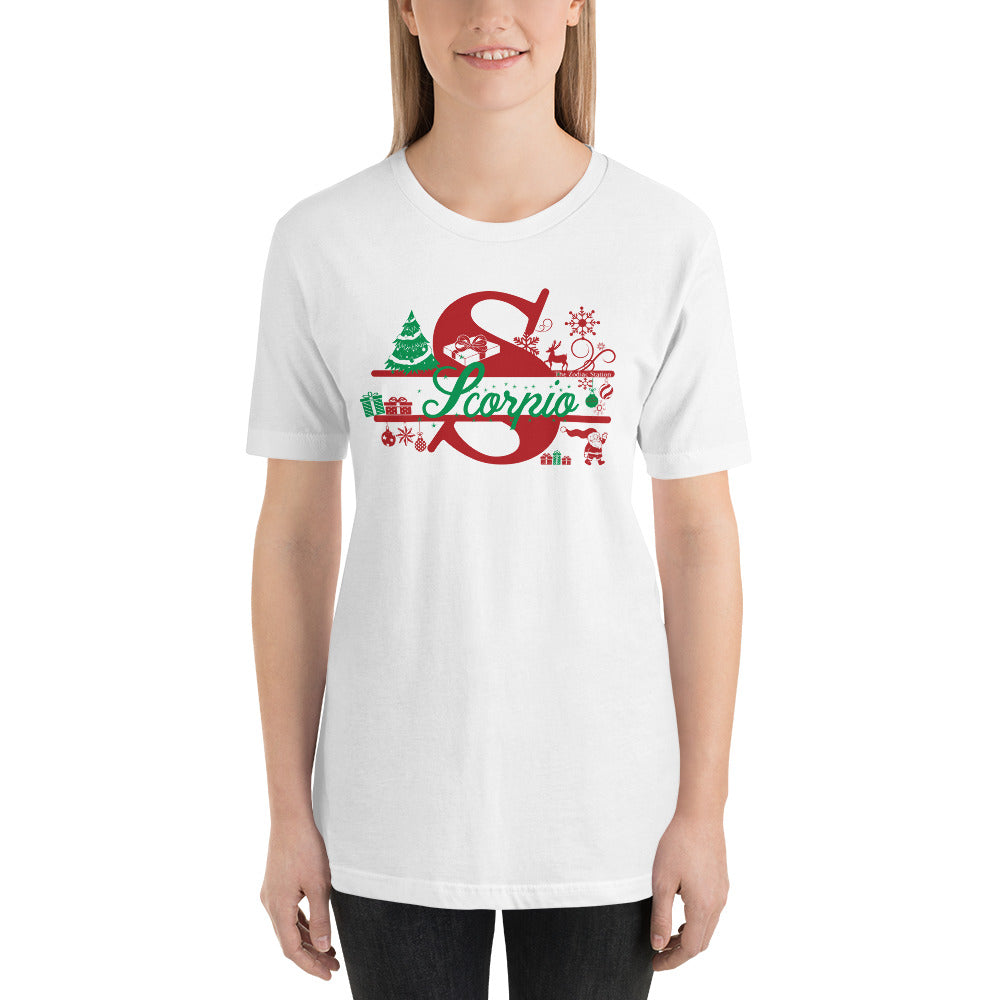 Scorpio Zodiac Christmas T-Shirt Letter The Zodiac Station