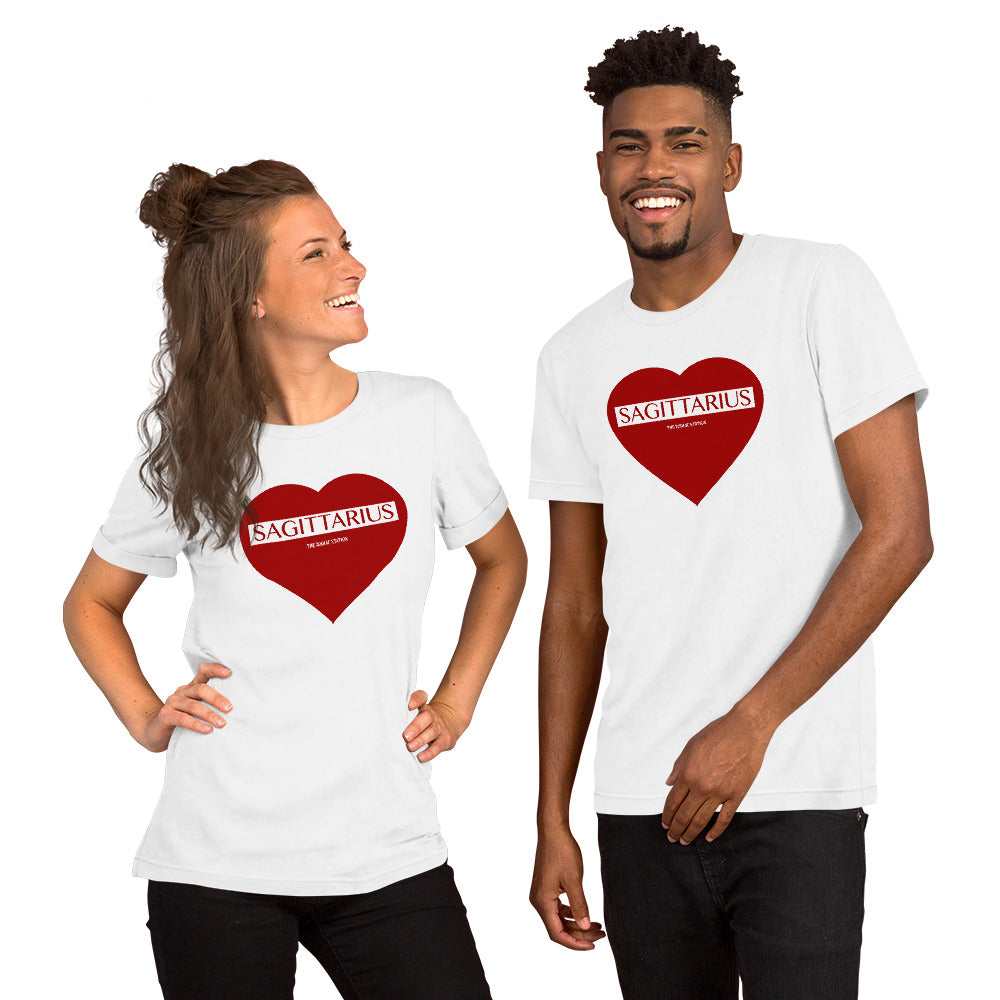 Sagittarius Zodiac T-Shirt Heart The Zodiac Station