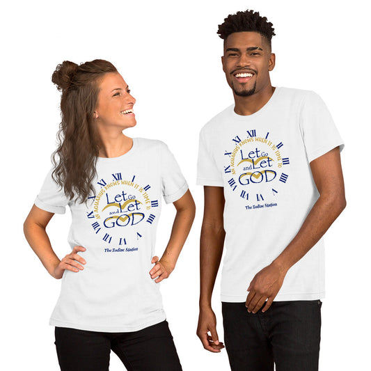 Aquarius Zodiac T-Shirt Short-Sleeve Unisex Let Go The Zodiac Station