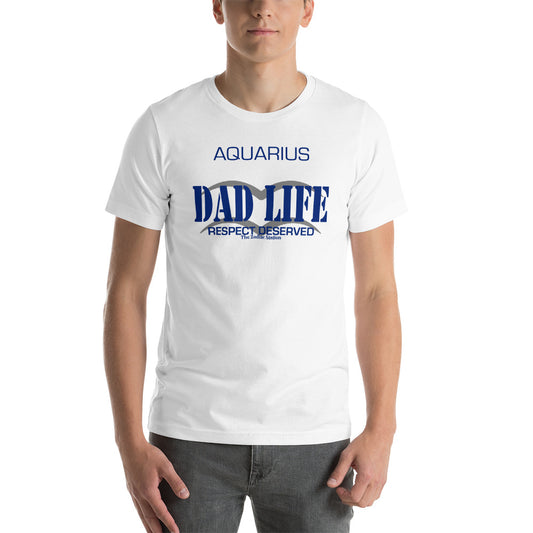 Aquarius Zodiac T-Shirt Short-sleeve unisex Dad Life The Zodiac Station