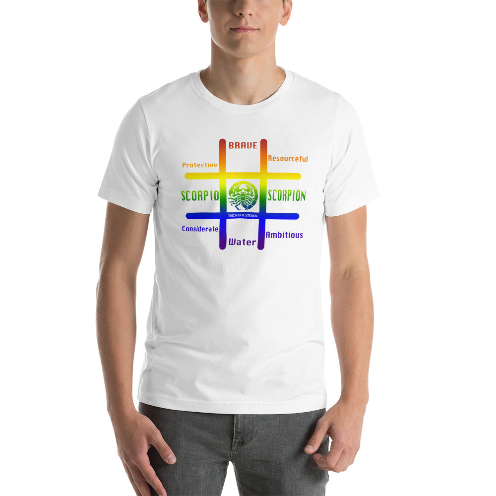 Scorpio Zodiac T-Shirt Unisex Tic-Tac-Toe The Zodiac Station