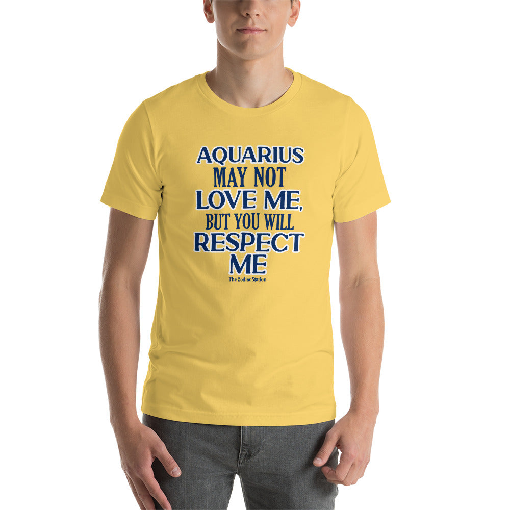 Aquarius Zodiac T-shirt Short-sleeve unisex  Respect The Zodiac Station