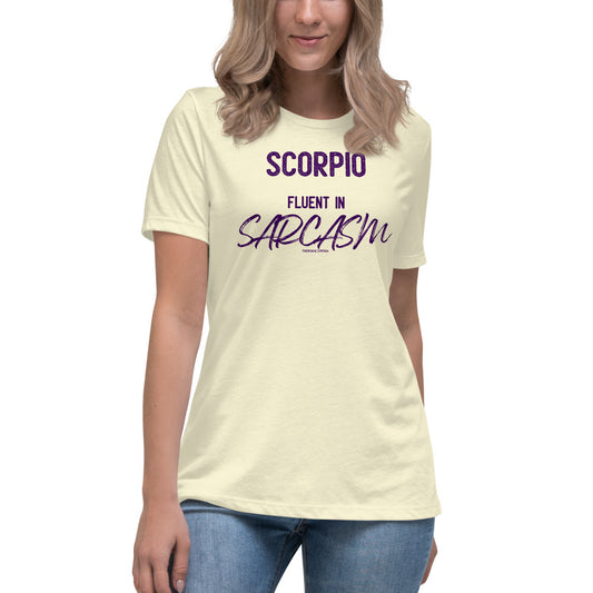 Scorpio Zodiac T-shirt Women's Relaxed Sarcasm The Zodiac Stattion