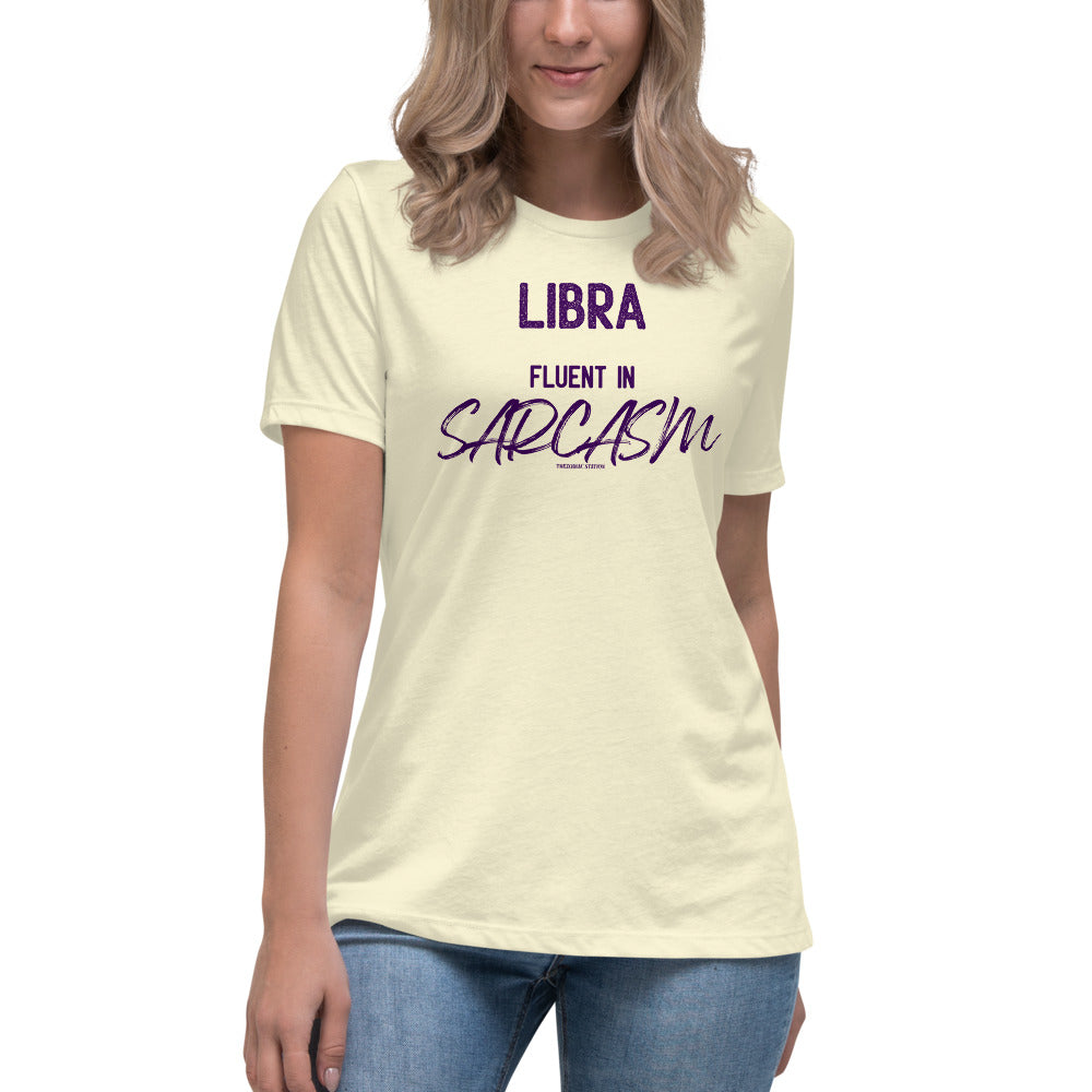 Libra Zodiac T-shirt Women's Relaxed Sarcasm The Zodiac Station