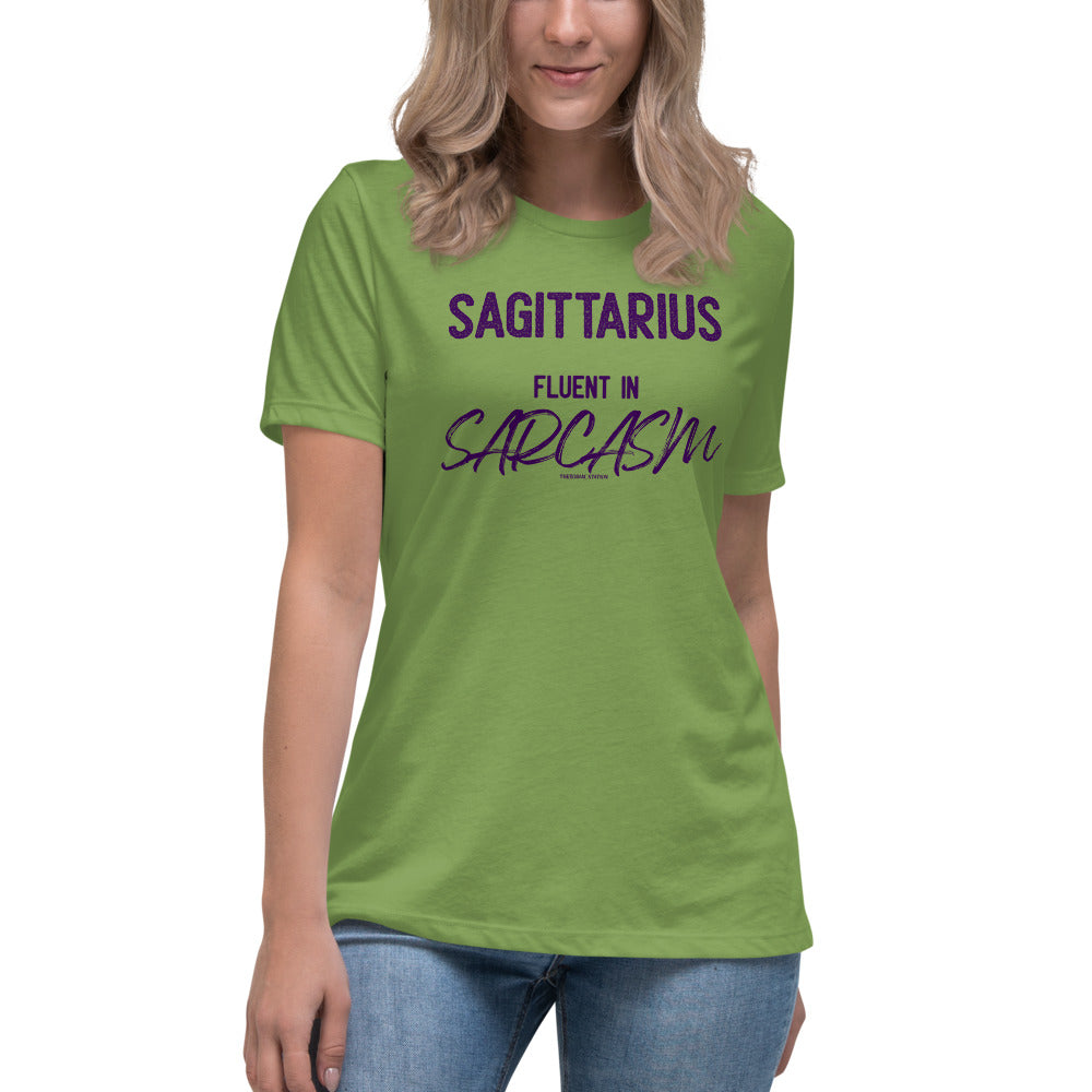 Sagittarius Zodiac T-shirt Women's Relaxed Sarcasm The Zodiac Station