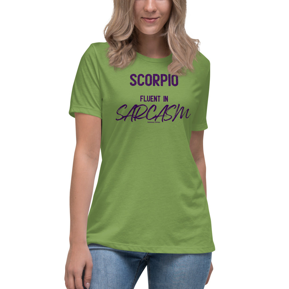 Scorpio Zodiac T-shirt Women's Relaxed Sarcasm The Zodiac Stattion