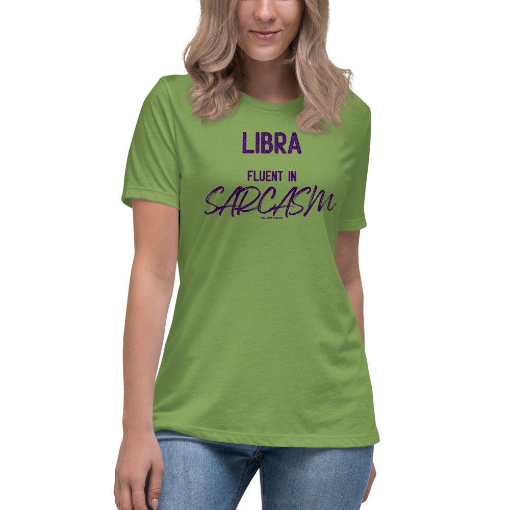 Libra Zodiac T-shirt Women's Relaxed Sarcasm The Zodiac Station