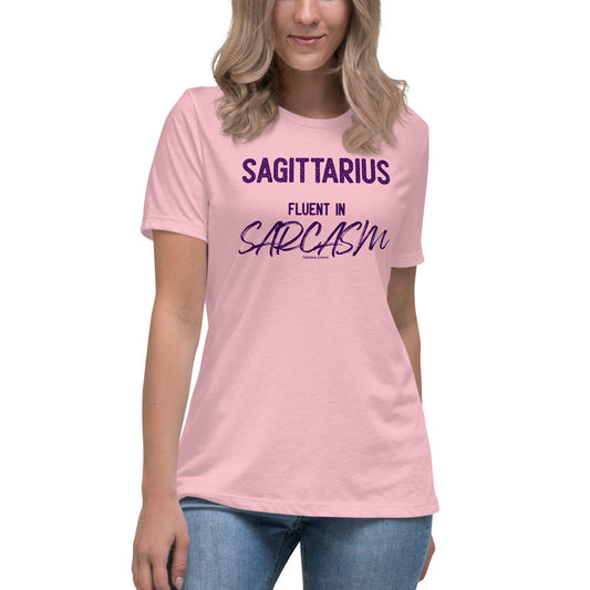 Sagittarius Zodiac T-shirt Women's Relaxed Sarcasm The Zodiac Station