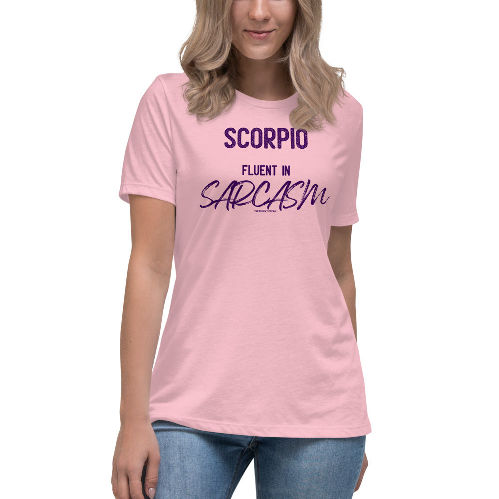 Scorpio Zodiac T-shirt Women's Relaxed Sarcasm The Zodiac Stattion