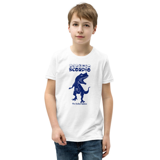 Scorpio Zodiac T-shirt Youth Short Sleeve Dinosaur The Zodiac Station